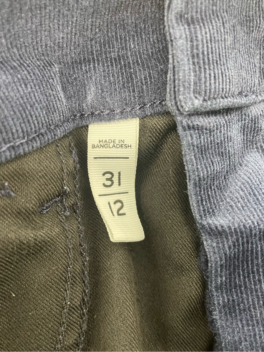 Women’s LOFT Skinny Corduroy Pants Navy Blue size 12 - Picture 5 of 9
